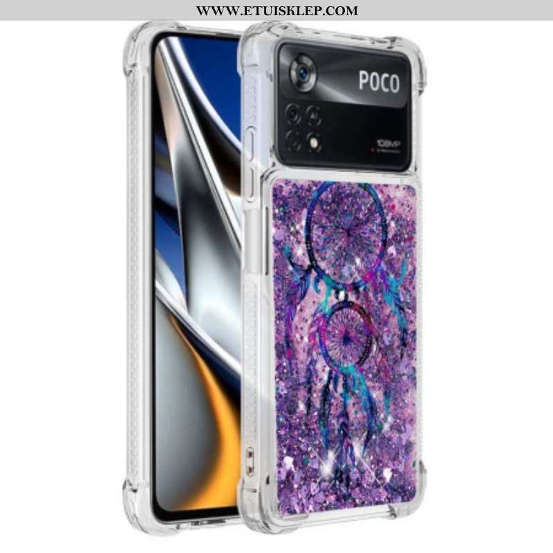 Etui do Poco X4 Pro 5G Cekinowy Łapacz Snów